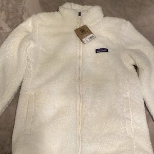 PATAGONIA WHITE FLEECE SWEATER XS